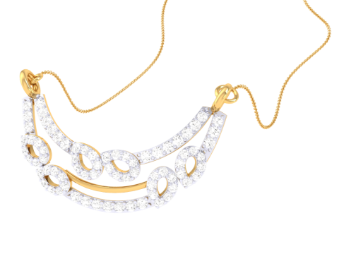 3D Printable Cad jewelry design of Lady diamond Pendant Modelo 3D
