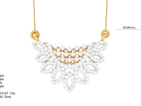 3D Printable Cad jewelry design of Lady diamond Pendant Modelo 3D