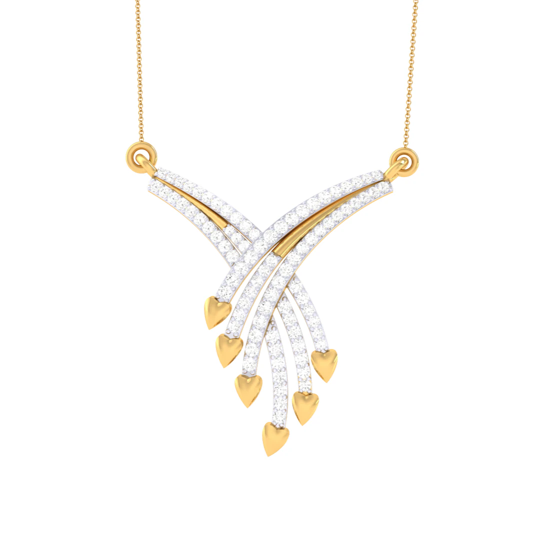 3D Printable Cad jewelry design of Lady diamond Pendant 3D Model .c4d .max .obj .3ds .fbx .stl .blend