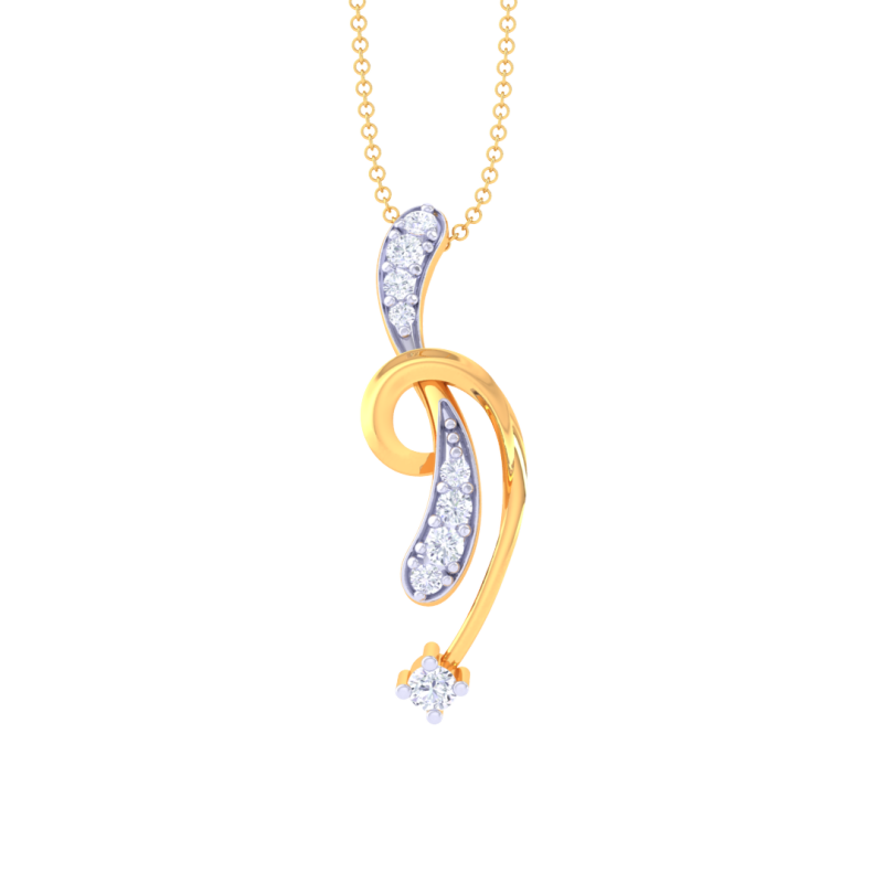 3D Printable Cad jewelry design of Lady diamond Pendant 3D Модель .c4d .max .obj .3ds .fbx .stl .blend 