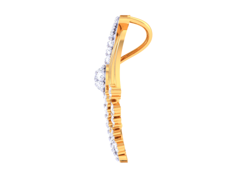 3D Printable Cad jewelry design of Lady diamond Pendant 3D 모델