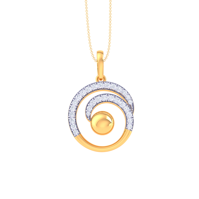 3D Printable Cad jewelry design of Lady diamond Pendant 3D Модель .c4d .max .obj .3ds .fbx .stl .blend