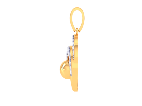 3D Printable Cad jewelry design of Lady diamond Pendant 3D Модель