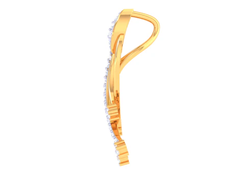 3D Printable Cad jewelry design of Lady diamond Pendant 3D Model