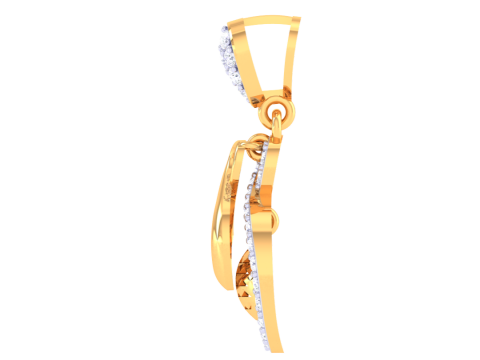 3D Printable Cad jewelry design of Lady diamond Pendant 3Dモデル