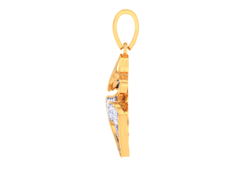 3D Printable Cad jewelry design of Lady diamond Pendant 3D Модель