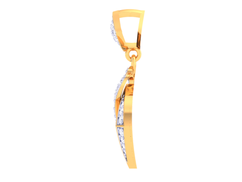 3D Printable Cad jewelry design of Lady diamond Pendant 3D 모델