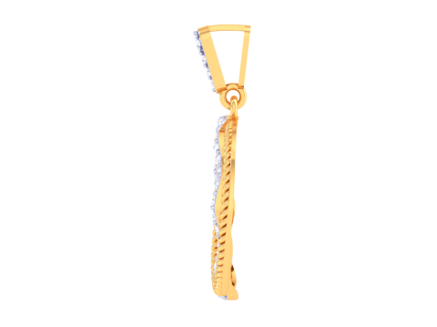 3D Printable Cad jewelry design of Lady diamond Pendant 3D-Modell