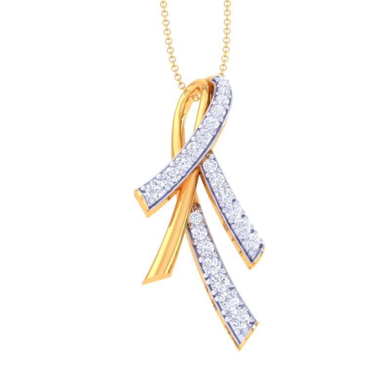 3D Printable Cad jewelry design of Lady diamond Pendant 3D मॉडल .c4d .max .obj .3ds .fbx .stl .blend