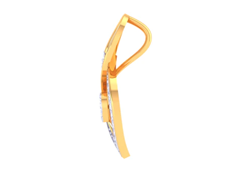 3D Printable Cad jewelry design of Lady diamond Pendant 3D Model