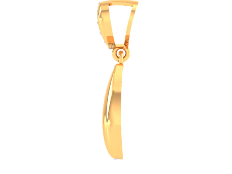 3D Printable Cad jewelry design of Lady diamond Pendant 3D Model