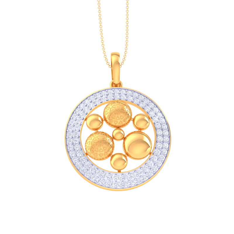 3D Printable Cad jewelry design of Lady diamond Pendant Modelo 3D .c4d .max .obj .3ds .fbx .stl .blend
