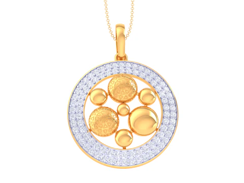 Lady pırlanta Kolyenin 3D Yazdırılabilir Cad takı tasarımı 3D Model