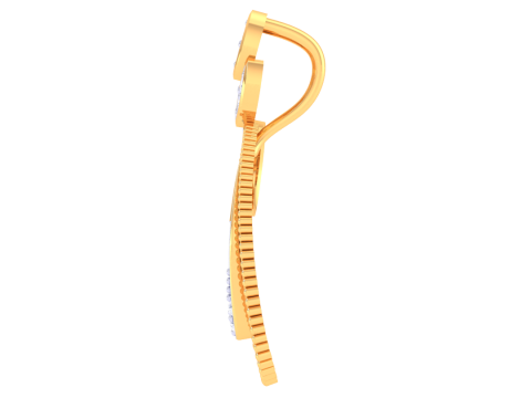 3D Printable Cad jewelry design of Lady diamond Pendant 3D Model