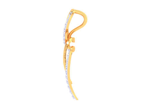 3D Printable Cad jewelry design of Lady diamond Pendant 3D Model