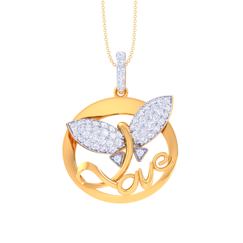 3D Printable Cad jewelry design of Lady diamond Pendant 3D Модель .c4d .max .obj .3ds .fbx .stl .blend