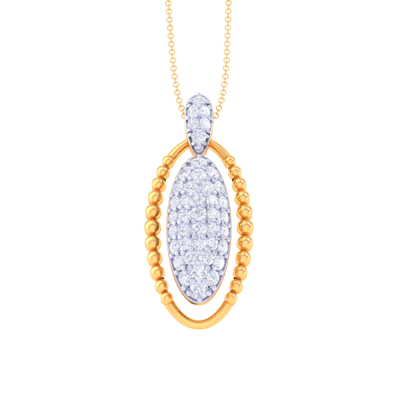 3D Printable Cad jewelry design of Lady diamond Pendant 3D 모델 .c4d .max .obj .3ds .fbx .stl .blend 