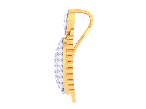3D Printable Cad jewelry design of Lady diamond Pendant 3D 모델