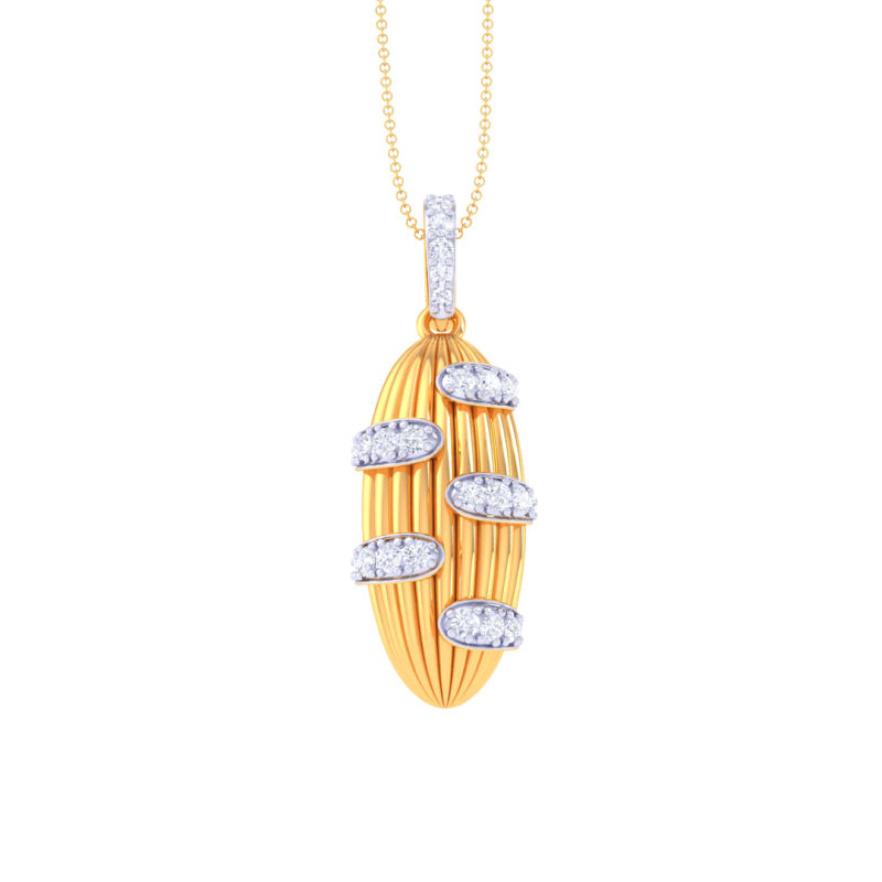 3D Printable Cad jewelry design of Lady diamond Pendant 3D Модель .c4d .max .obj .3ds .fbx .stl .blend