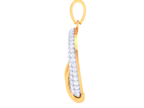 3D Printable Cad jewelry design of Lady diamond Pendant 3D 모델