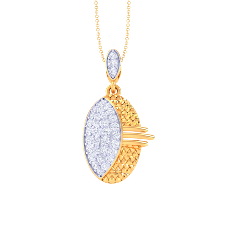 3D Printable Cad jewelry design of Lady diamond Pendant 3D Модель .c4d .max .obj .3ds .fbx .stl .blend