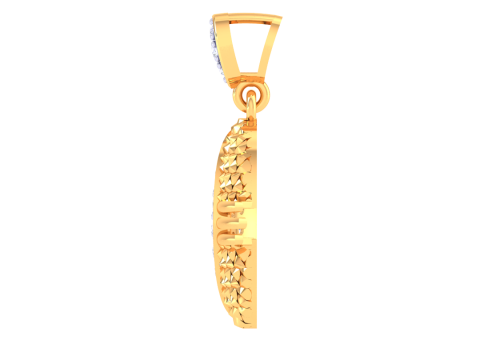 3D Printable Cad jewelry design of Lady diamond Pendant 3D Модель