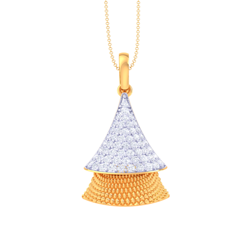 3D Printable Cad jewelry design of Lady diamond Pendant Modelo 3D .c4d .max .obj .3ds .fbx .stl .blend