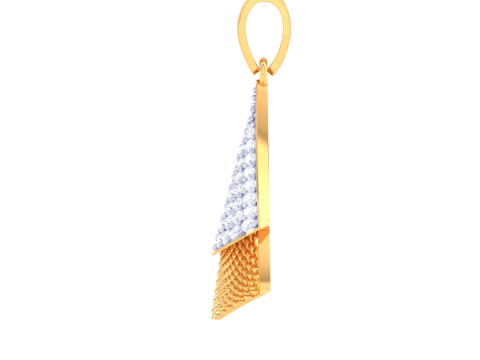 3D Printable Cad jewelry design of Lady diamond Pendant Modelo 3D