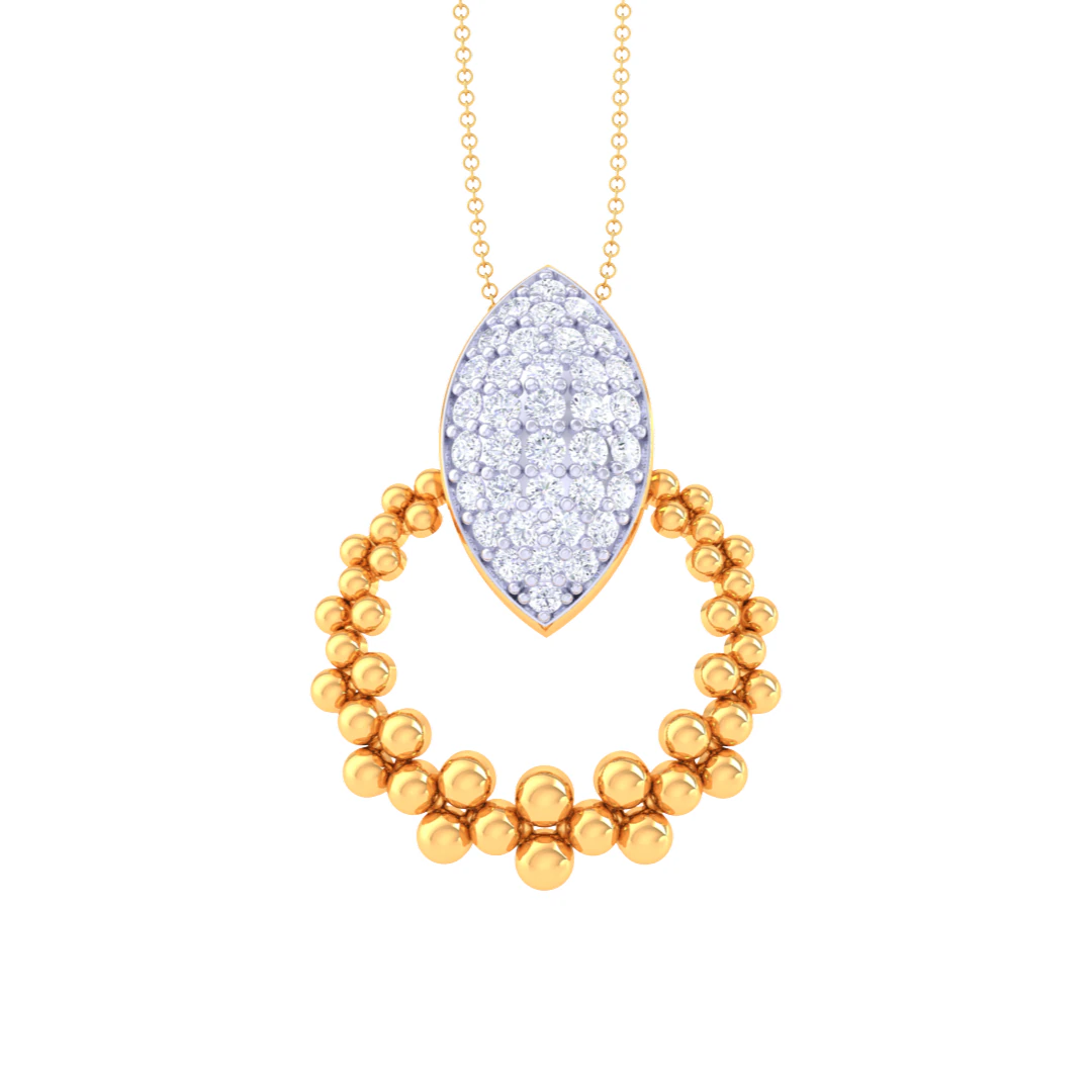 3D Printable Cad jewelry design of Lady diamond Pendant 3D Model .c4d .max .obj .3ds .fbx .stl .blend 