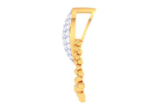 3D Printable Cad jewelry design of Lady diamond Pendant 3D Модель