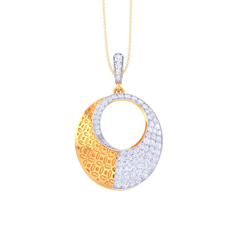 3D Printable Cad jewelry design of Lady diamond Pendant Modelo 3D .c4d .max .obj .3ds .fbx .stl .blend