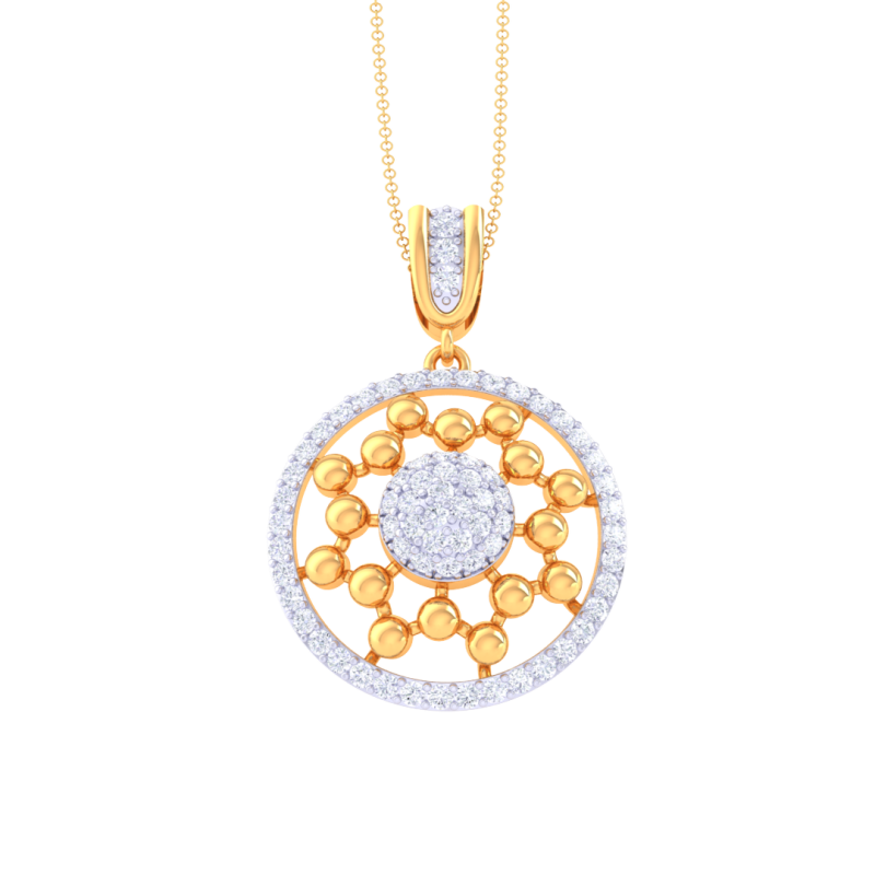 3D Printable Cad jewelry design of Lady diamond Pendant Modèle 3D .c4d .max .obj .3ds .fbx .stl .blend