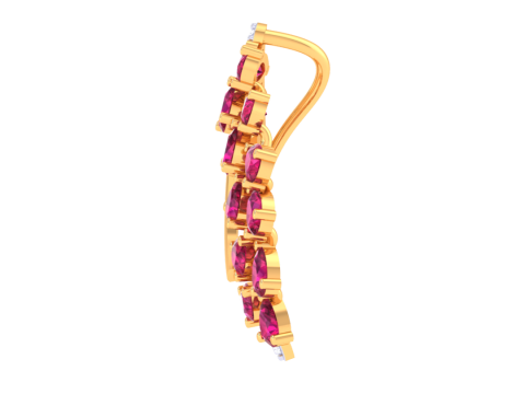 3D Printable Cad jewelry design of Lady diamond Pendant Modello 3D