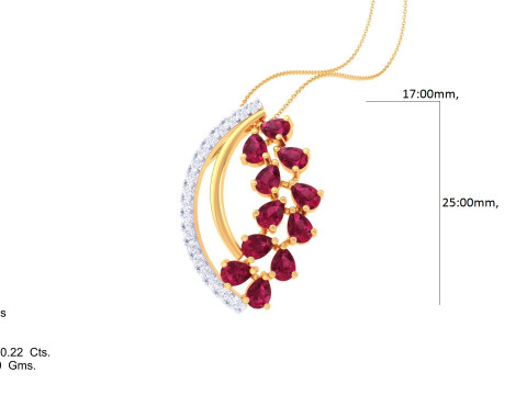 3D Printable Cad jewelry design of Lady diamond Pendant Modello 3D