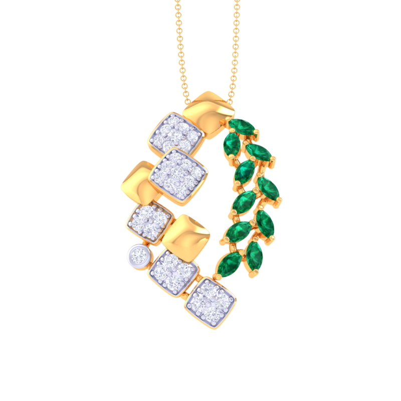 3D Printable Cad jewelry design of Lady diamond Pendant Modello 3D .c4d .max .obj .3ds .fbx .stl .blend