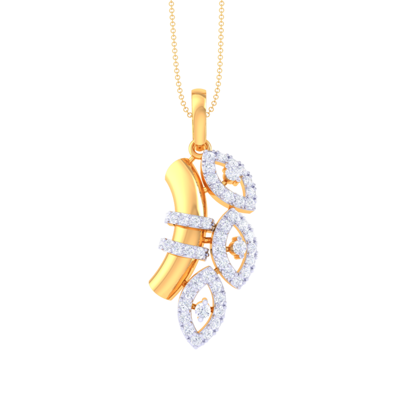 3D Printable Cad jewelry design of Lady diamond Pendant Modelo 3D .c4d .max .obj .3ds .fbx .stl .blend