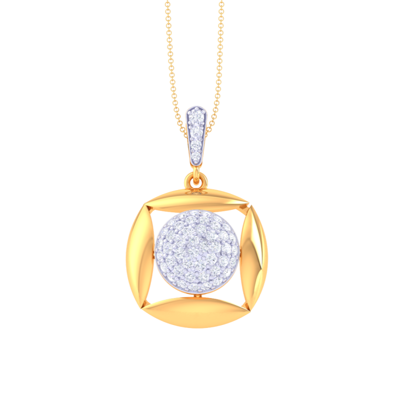 3D Printable Cad jewelry design of Lady diamond Pendant 3D 模型 .c4d .max .obj .3ds .fbx .stl .blend 