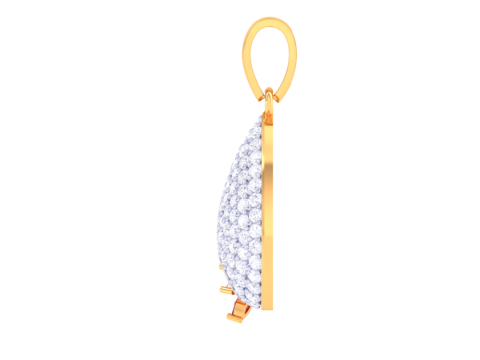 3D Printable Cad jewelry design of Lady diamond Pendant 3D 模型