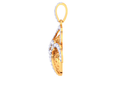 3D Printable Cad jewelry design of Lady diamond Pendant 3Dモデル