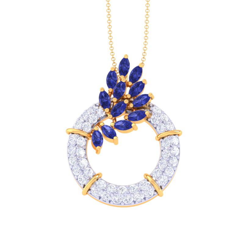 3D Printable Cad jewelry design of Lady diamond Pendant 3D Модель .c4d .max .obj .3ds .fbx .stl .blend