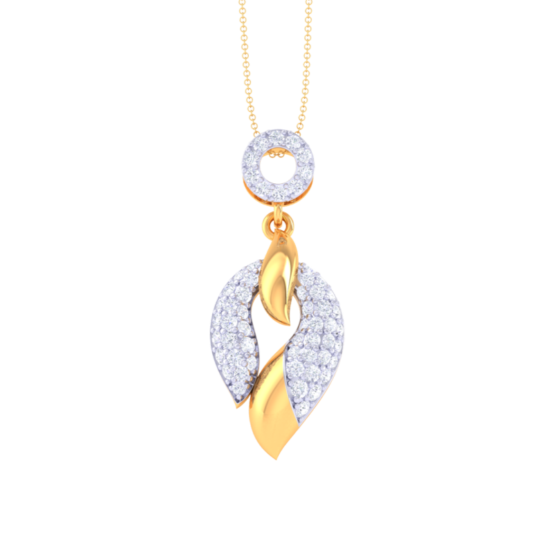 3D Printable Cad jewelry design of Lady diamond Pendant 3D Model .c4d .max .obj .3ds .fbx .stl .blend 