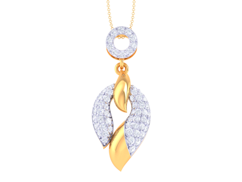 3D Printable Cad jewelry design of Lady diamond Pendant 3D Модель