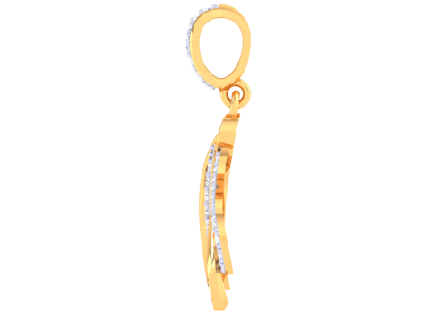 3D Printable Cad jewelry design of Lady diamond Pendant 3D Модель