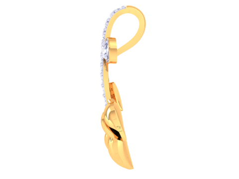 3D Printable Cad jewelry design of Lady diamond Pendant 3D 模型