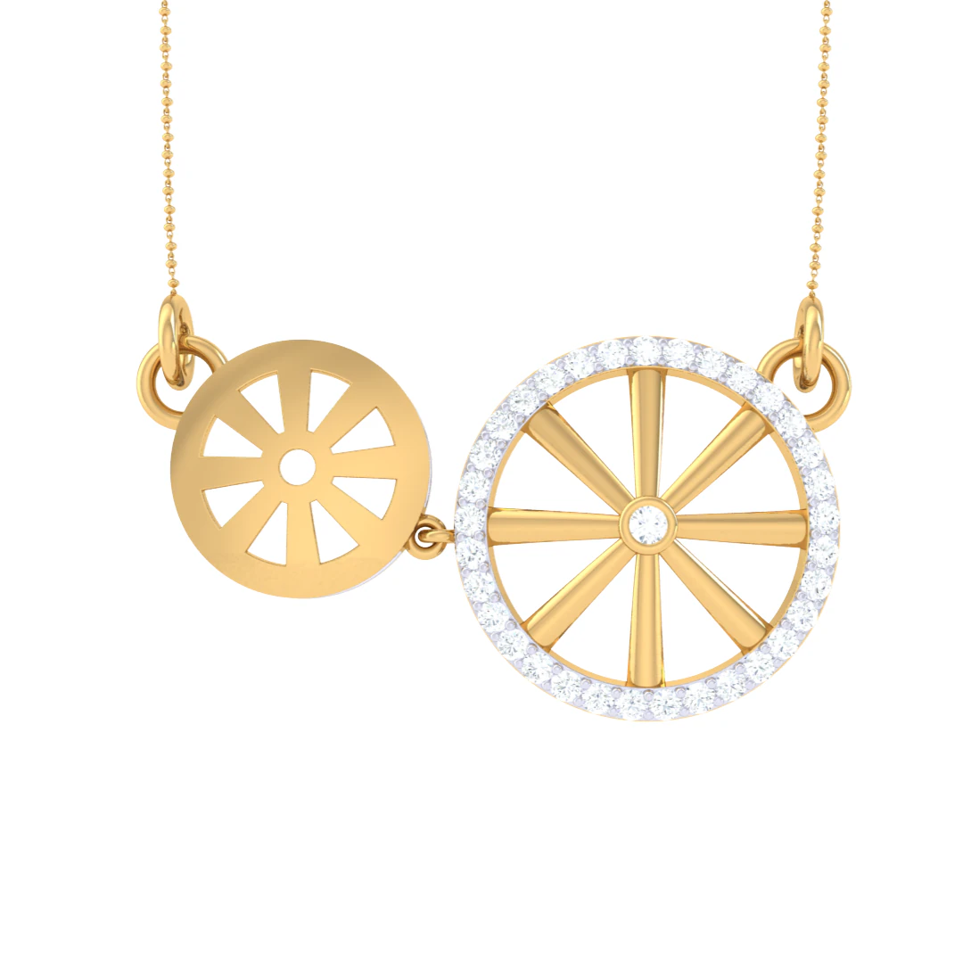 3D Printable Cad jewelry design of Lady diamond Pendant 3D Model .c4d .max .obj .3ds .fbx .stl .blend 