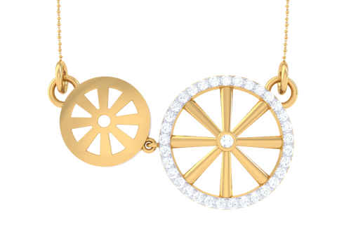 3D Printable Cad jewelry design of Lady diamond Pendant 3D Модель