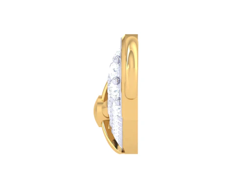 3D Printable Cad jewelry design of Lady diamond Pendant 3D Model