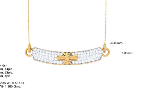 3D Printable Cad jewelry design of Lady diamond Pendant 3D Модель