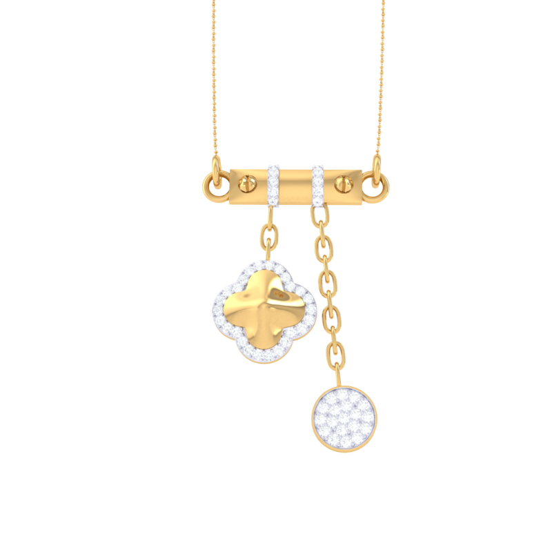 3D Printable Cad jewelry design of Lady diamond Pendant 3D Model .c4d .max .obj .3ds .fbx .stl .blend