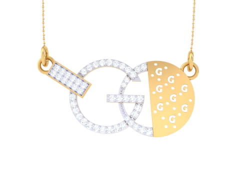 3D Printable Cad jewelry design of Lady diamond Pendant 3D Модель
